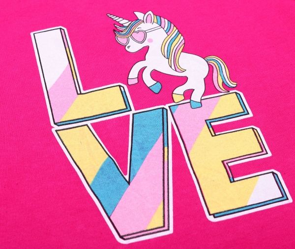 Футболка для дівчинки Роза 200243 р.122 малиновий 