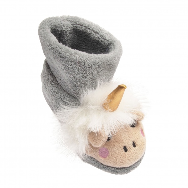 Капці дитячі для дівчинки Home Story р.27-28 сірий 211552-4 