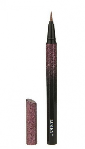 Підводка Lukky для контуру очей і тату з блискітками 2 в 1 рожева T18954