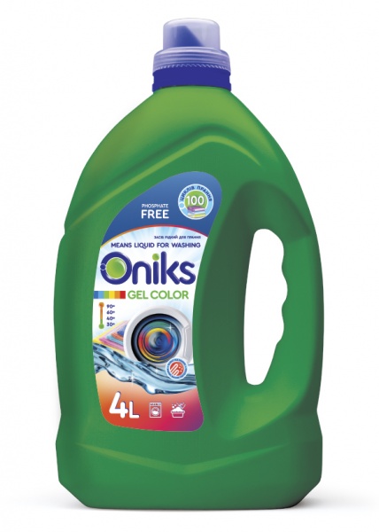 Гель для машинной и ручной стирки ONIKS COLOR 4 л 