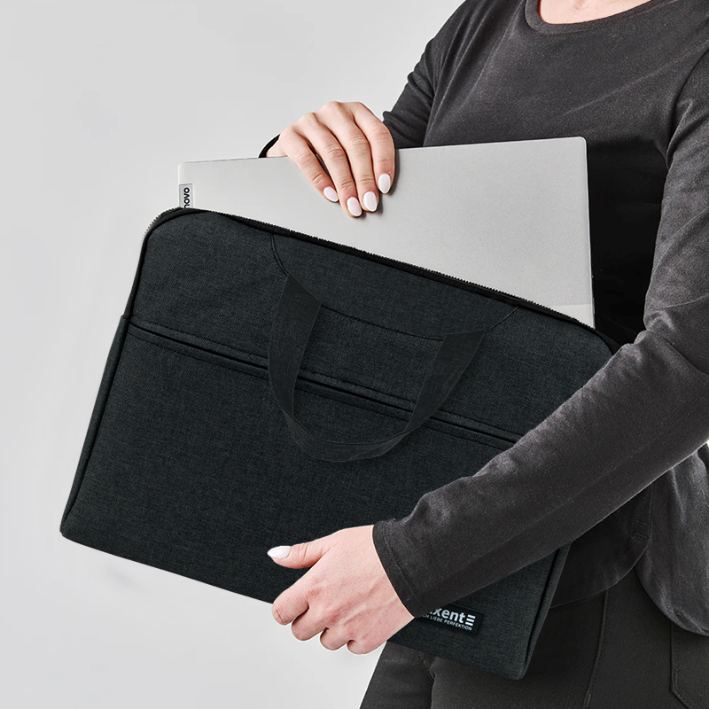 Сумка для документов текстильная А4 темно-серая Axent 1632-02-A