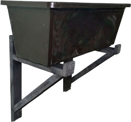 Держатель для горшков настенный 17х3,5x30 см венге 