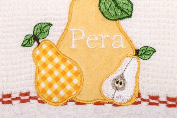 Набір рушників кухонних Груша 2 шт. 45x70 см білий із жовтим Home Line 