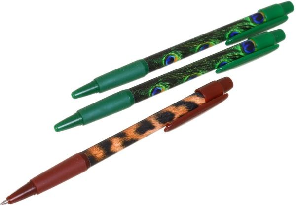 Набор ручек шариковых Павлин/Тигр 