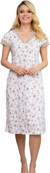 Ночная рубашка Roksana Kamelia 898/16131 р. 3XL белый/с цветочками 