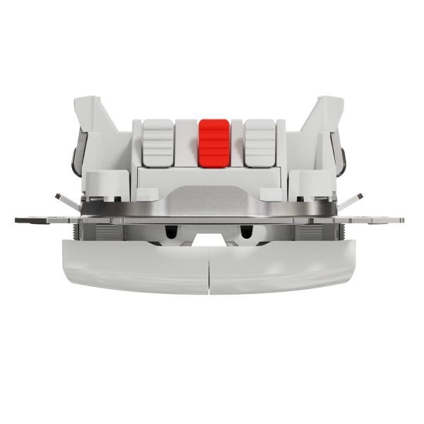 Переключатель проходной двухклавишный Schneider Electric Sedna Design без подсветки 10 А 250В белый SDD111108