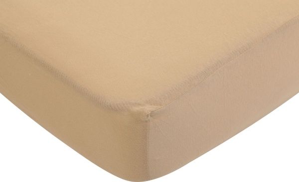 Простынь на резинке 160x200 см бежевый UP! (Underprice) 
