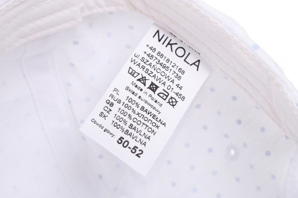 Кепка для девочек Pampona 21 L 10 р.50 голубой 