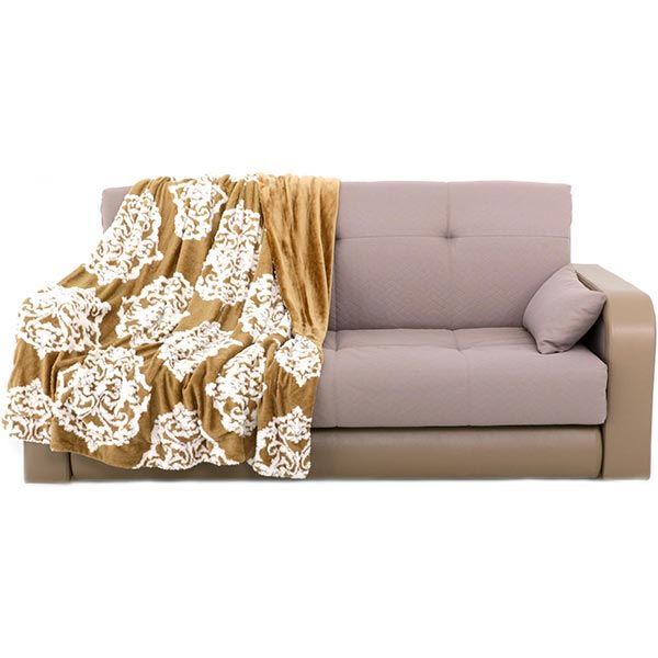 Плед La Nuit Jacquard бежевый 160x200 см