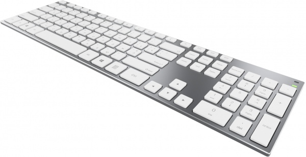 Клавиатура беспроводная OfficePro (SK1500W) gray/white 