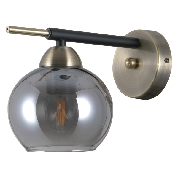 Бра Victoria Lighting 1x40 Вт E14 бронза/черный Veda/AP1 black 