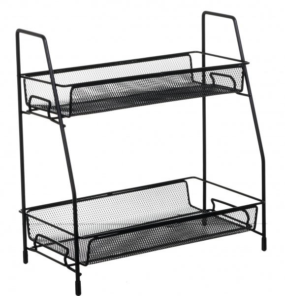 Органайзер Dubi метал дворівневий 31х17х33 см чорний cy-0117 
