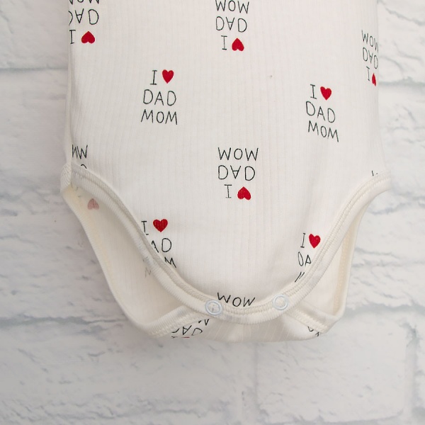 Боди детское унисекс Blanka Люблю маму папу р.86 бежевый 110264 