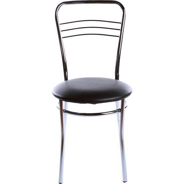 Стул обеденный Nowy Styl ARGENTO CHROME BOX-2 V-4 хром/черный
