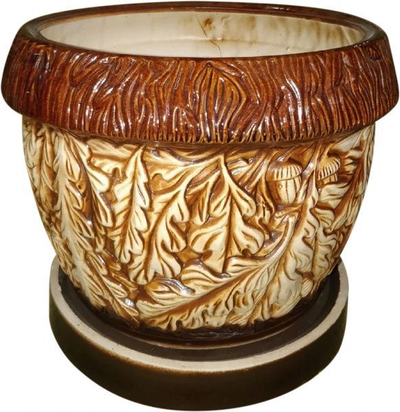 Горщик керамічний Дуб №4 5л коричневий 