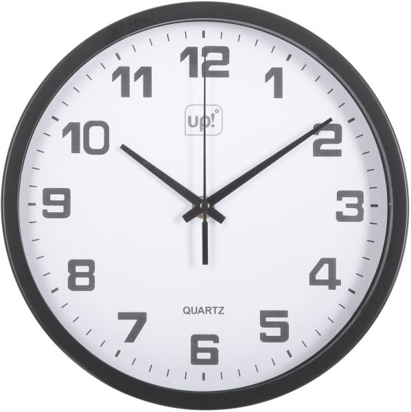 Часы настенные черный 25 см UP! (Underprice)