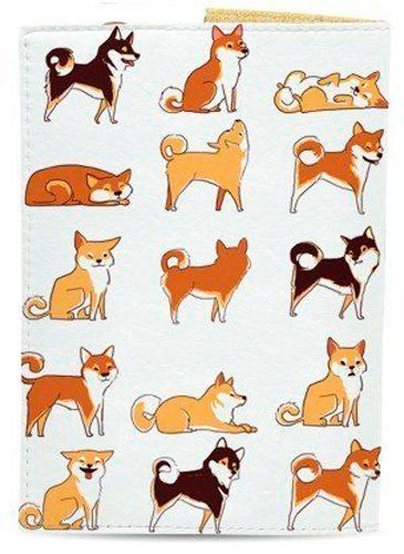 Обложка для паспорта Собачки акита 