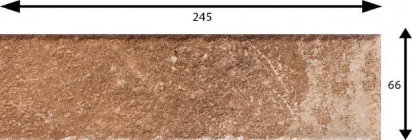 Клінкерна плитка Fondi rosso elewacja 24,5x6,6 Ceramika Paradyz