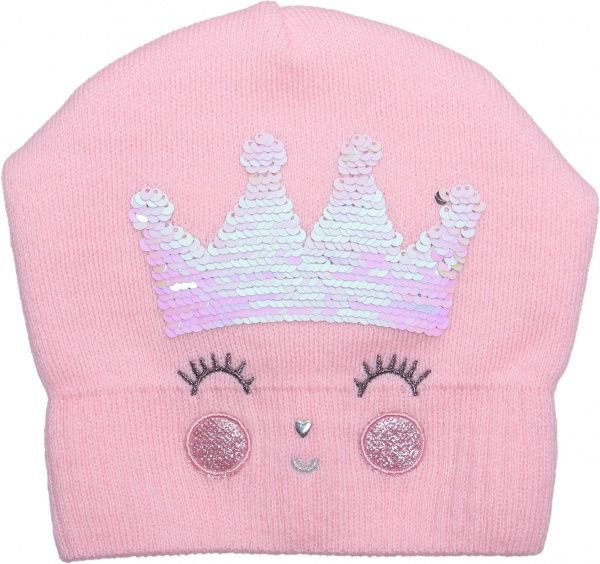 Шапочка детская для девочки Luna Kids р.48 светло-розовый 2276 