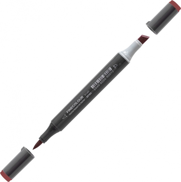 Маркер спиртовой FINECOLOUR Brush-mini EF103-150 красный гнилой 