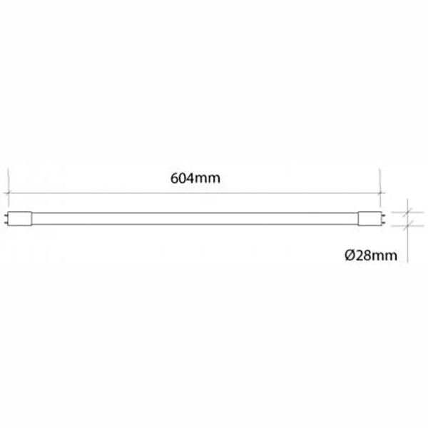 Лампа светодиодная Светкомплект 60 9 Вт T8 матовая G13 220 В 4100 К 