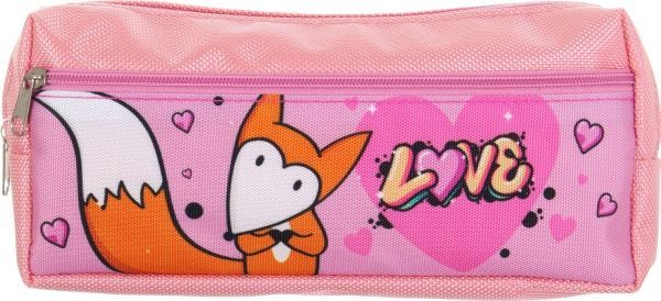 Пенал шкільний на два відділення Love Fox різнокольоровий
