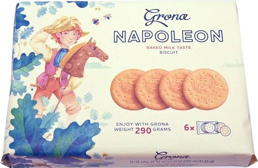 Печенье Grona Наполеон со вкусом топленого молока 4820156631066 290 г 