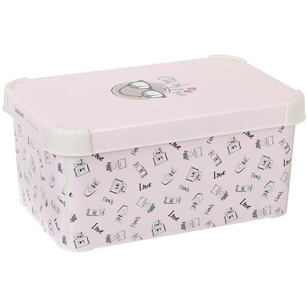 Ящик для хранения Smiley World S рожевий 140x300x200 мм