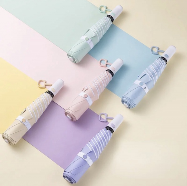 Зонт KRAGO Мяу складной мини полный автомат фиолетовый фиолетовый 