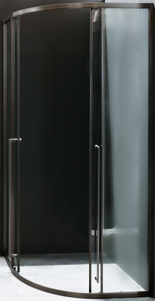 Душевое ограждение Scandispa RAN 90x90x200 серый никель 80S22