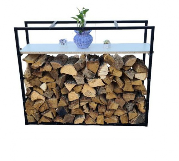 Стелаж металевий чорний 800x1000x300 мм фарба 