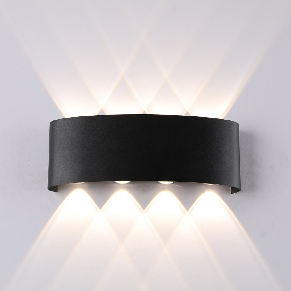 Світильник настінний Hopfen Lens-8 BK 8x8 Вт