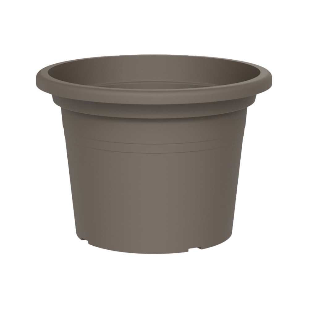 Вазон пластик BASIC ROUND 45 см круглий сіро-коричневий 29 л TeraPlast (33001045406)