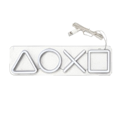 Неонова вивіска LED-NEON PLAYSTATION 420x125 мм різнокольоровий (RGB)