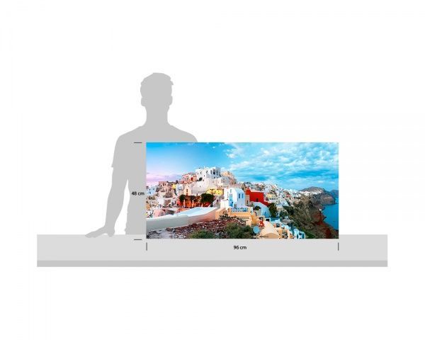 Репродукция Панорама города Санторини 00008 96x48 см 