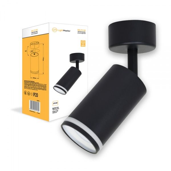 Светильник точечный LightMaster MLT118 50 Вт GU10 черный 