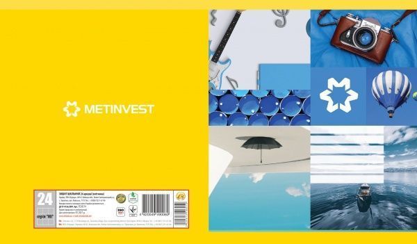 Тетрадь школьная Ми в клеточку 24 листа Тетрада