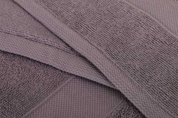 Набор полотенец махровых Tara с бордюром 2 шт 50x90 см серый La Nuit 