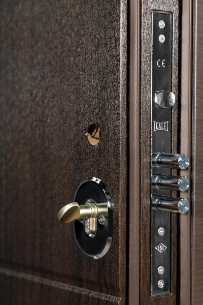 Двері вхідні Булат Термо House-703 венге темний 2050x950 мм праві