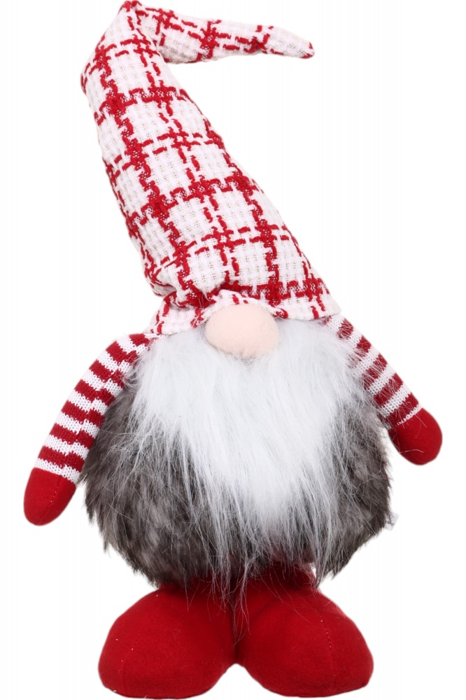 Декорация новогодняя Гномик лисовик что стоит 22х97 см в ассортименте леший AXY2218002AB