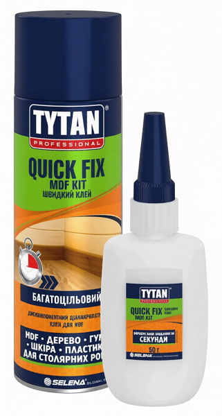 Клей Tytan Quick FIX 50+200 мл з активатором  — фото 1
