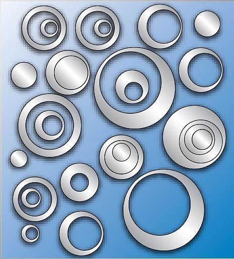 Декоративная наклейка Наш Декупаж Шары металлик 2 листа