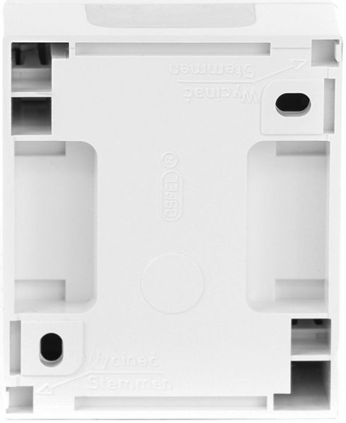 Вимикач вологозахищений двоклавішний Ospel Fala без підсвітки 10 А 220В IP44 білий