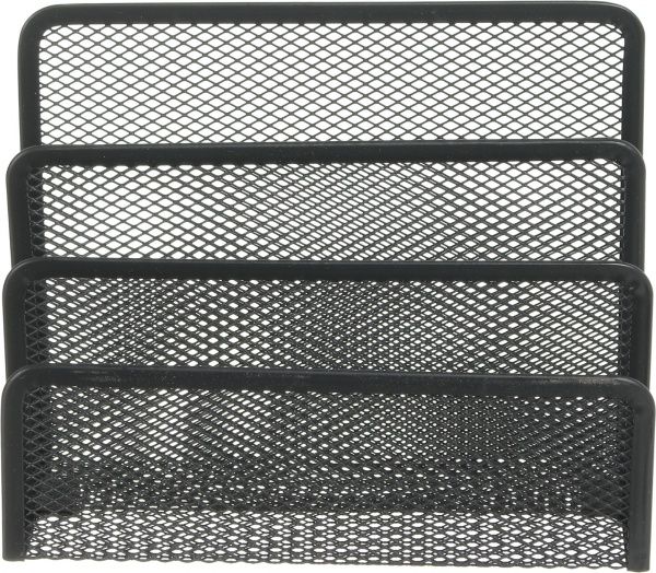 Набор настольный подставок для канцелярии, сетчатый чёрный