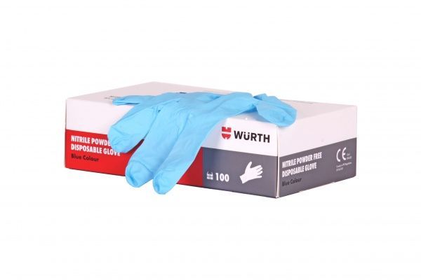 Перчатки медицинские WURTH одноразовые нитриловые р. 9 100 шт./уп.