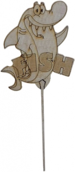 Топпер для блюд Fish 10x10 см