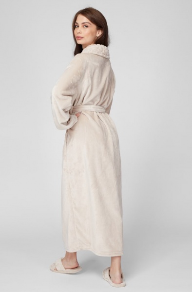 Халат домашний женский Naviale WAVES р. L чай с молоком LH562