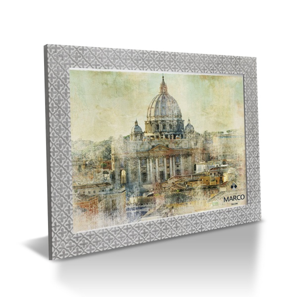 Рамка MARCO decor 2712 1 фото 30х40 см белый с серым 
