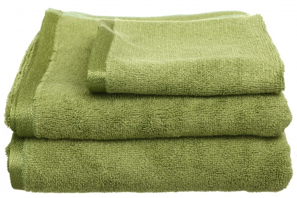 Полотенце махровое Glossy 30x50 см оливковый Texpol 