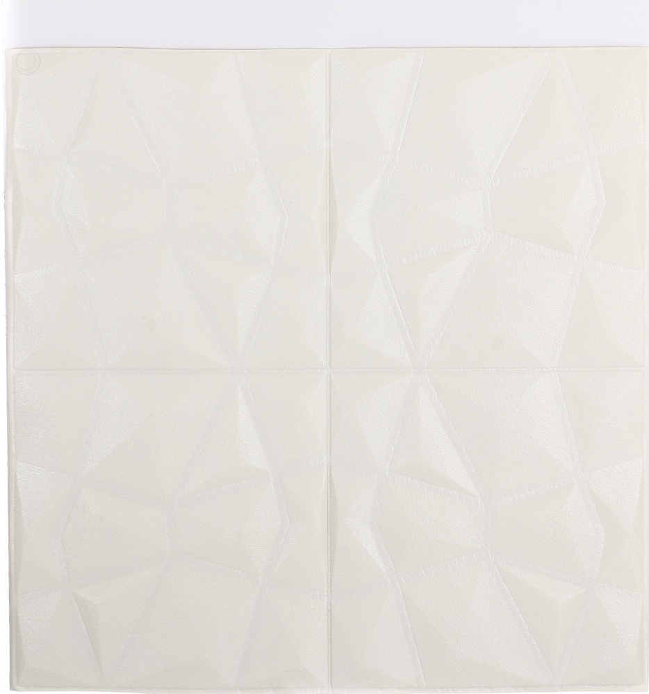 3D-панель с ПВХ Грани белые JQ001 700x700x8 мм